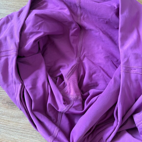 Lululemon Athletic Pace Rival Mid Rise Skirt Long Vivid Plum Women’s Size 16 - Picture 7 of 10
